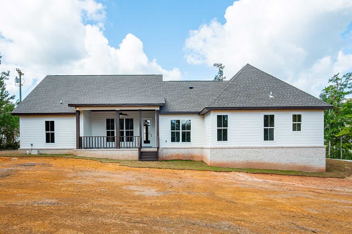 Plan 51905HZ: New American Farmhouse with Flex Bedroom or Home Office and Oversized 2-Car Garage - Image #4 - Craftsman, Farmhouse, New American