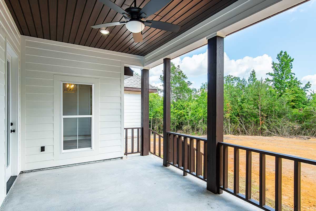 Plan 51905HZ: New American Farmhouse with Flex Bedroom or Home Office and Oversized 2-Car Garage - Image #5 - Craftsman, Farmhouse, New American