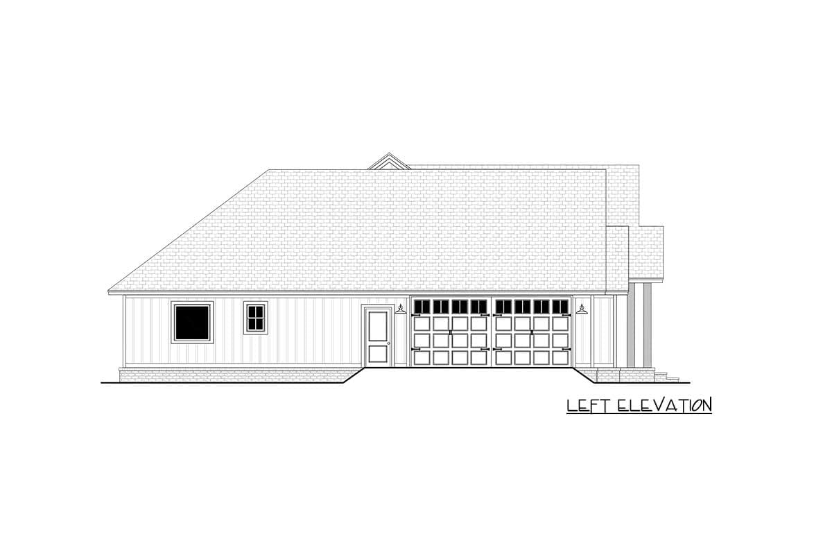 Plan 51905HZ: New American Farmhouse with Flex Bedroom or Home Office and Oversized 2-Car Garage - Image #31 - Craftsman, Farmhouse, New American