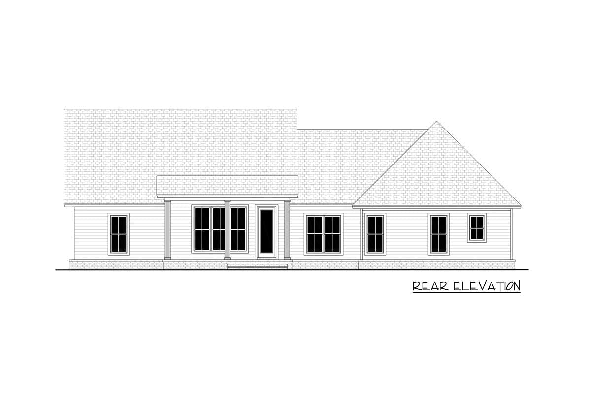 Plan 51905HZ: New American Farmhouse with Flex Bedroom or Home Office and Oversized 2-Car Garage - Image #32 - Craftsman, Farmhouse, New American