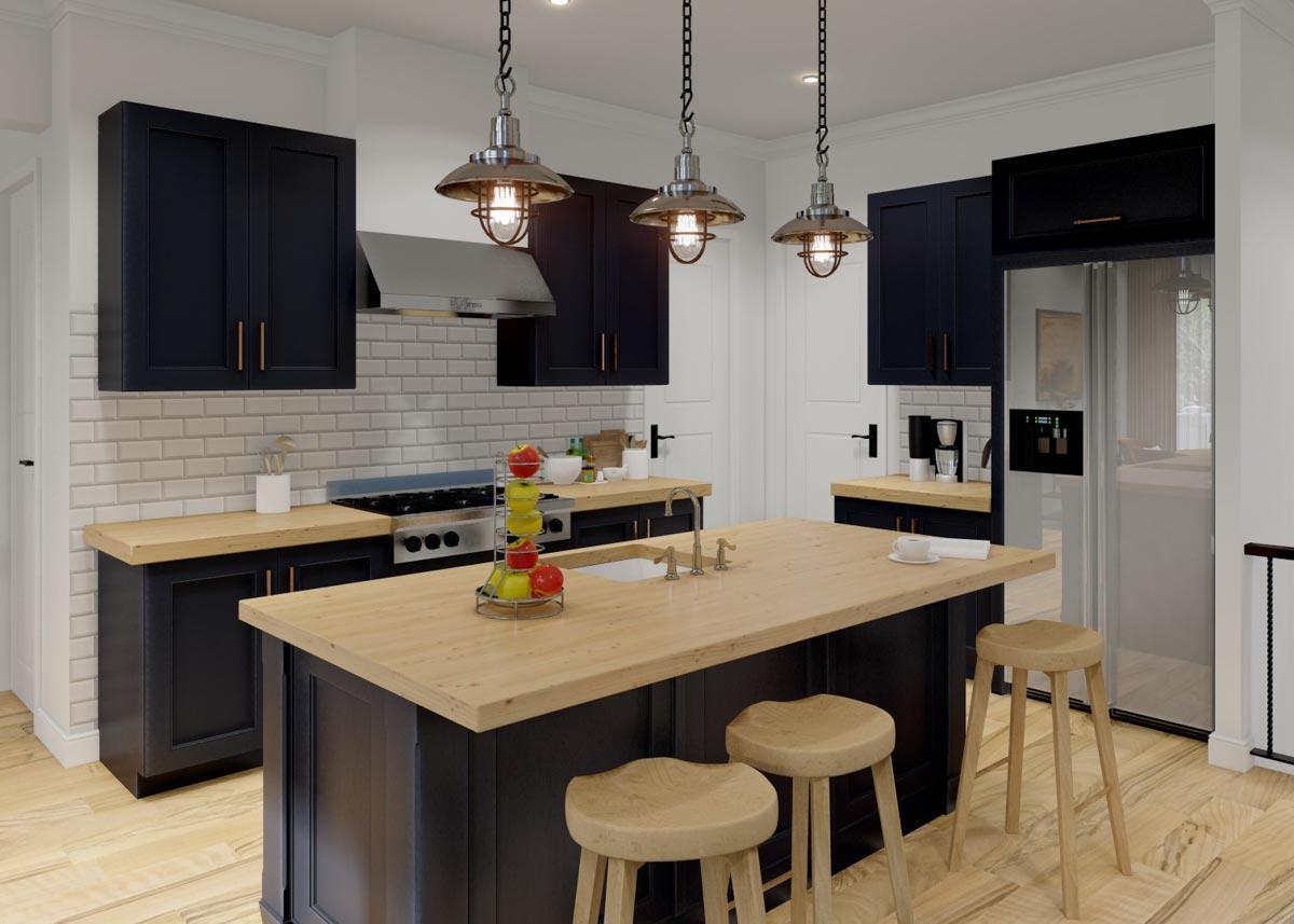 Plan 25764GE: 3-Bedroom New American Home Plan with Vaulted Rear Covered Porch - 2064 Sq Ft - Image #8 - Country, Craftsman, New American, Ranch, Rustic