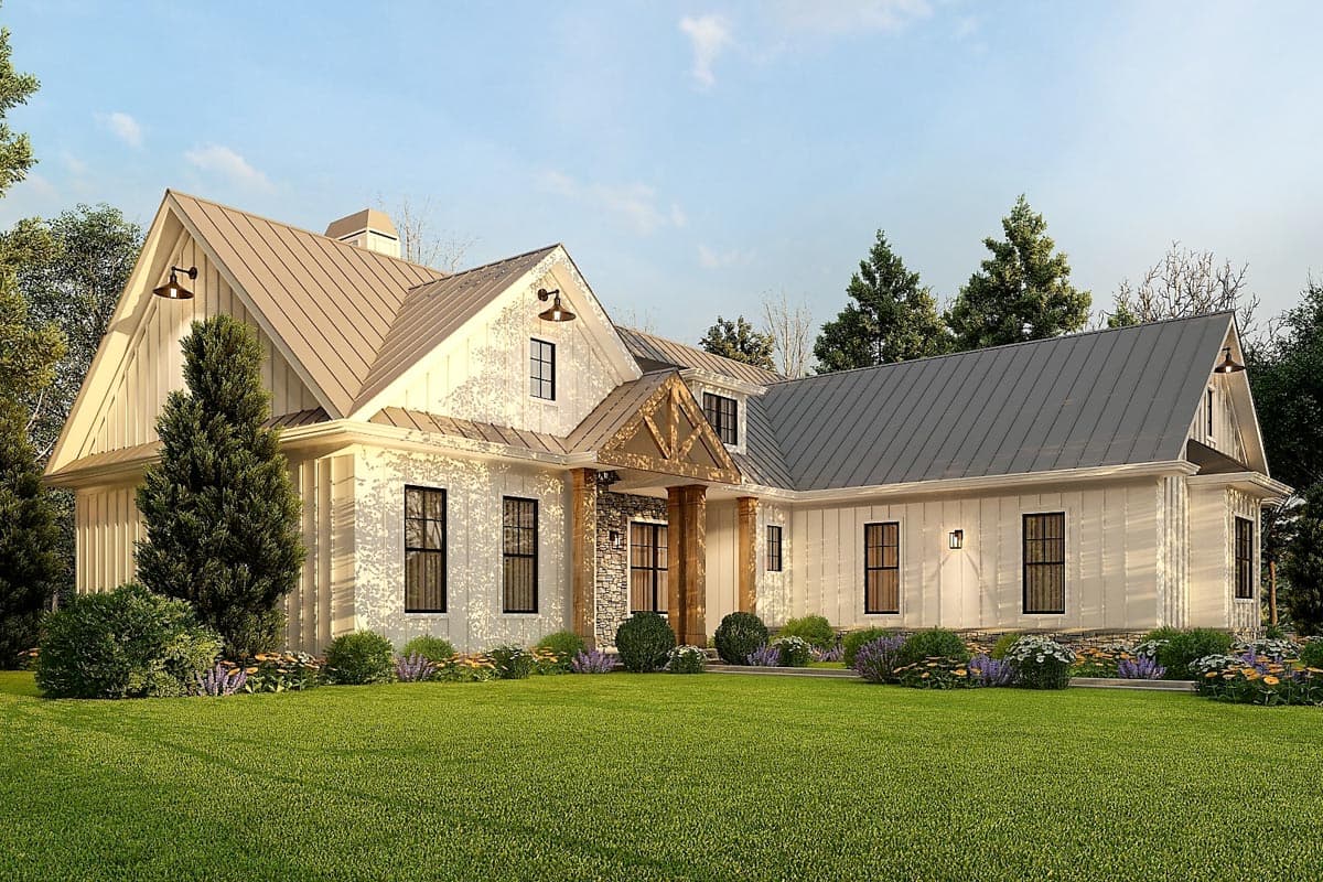 Plan 25765GE: Country Farmhouse Plan with 3 Beds and Lower Level Expansion - 1800 Sq Ft - Image #11 - Country, Farmhouse, New American, Ranch