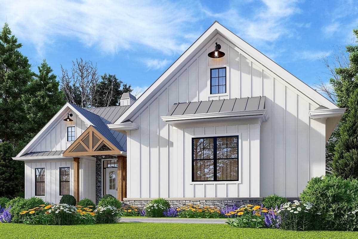 Plan 25765GE: Country Farmhouse Plan with 3 Beds and Lower Level Expansion - 1800 Sq Ft - Image #15 - Country, Farmhouse, New American, Ranch