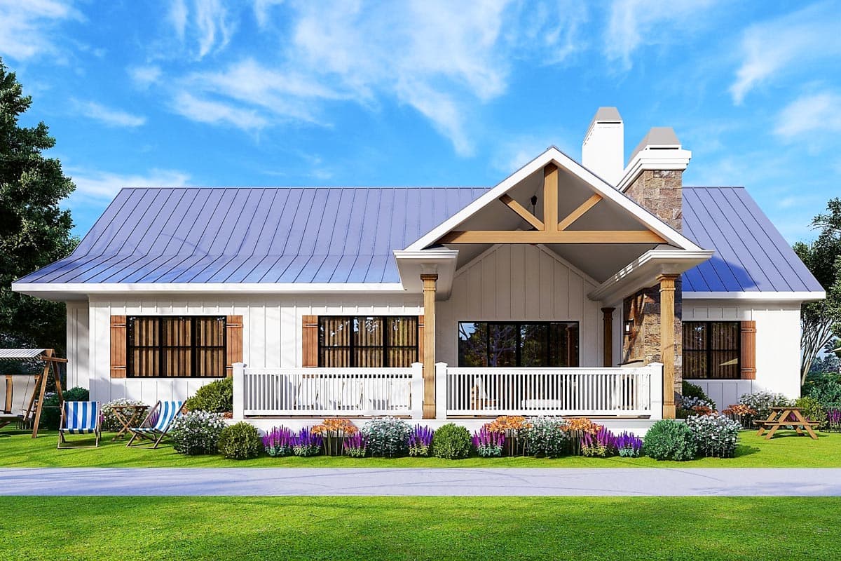 Plan 25765GE: Country Farmhouse Plan with 3 Beds and Lower Level Expansion - 1800 Sq Ft - Image #16 - Country, Farmhouse, New American, Ranch