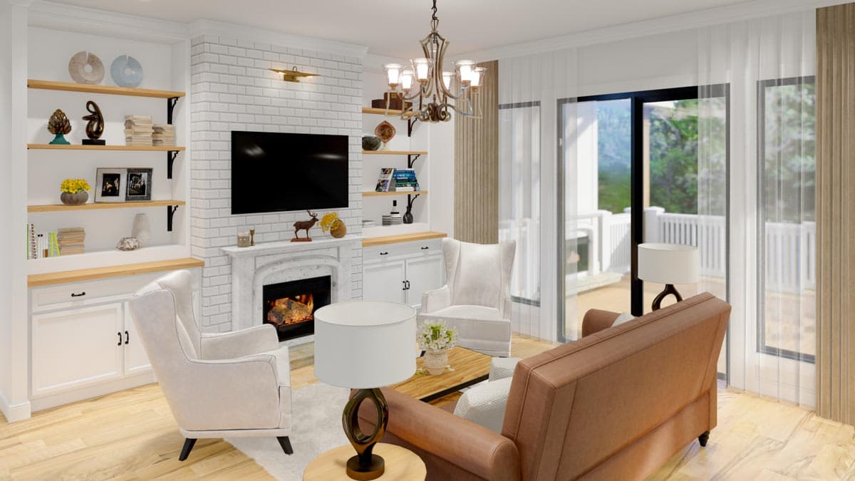 Plan 25765GE: Country Farmhouse Plan with 3 Beds and Lower Level Expansion - 1800 Sq Ft - Image #7 - Country, Farmhouse, New American, Ranch