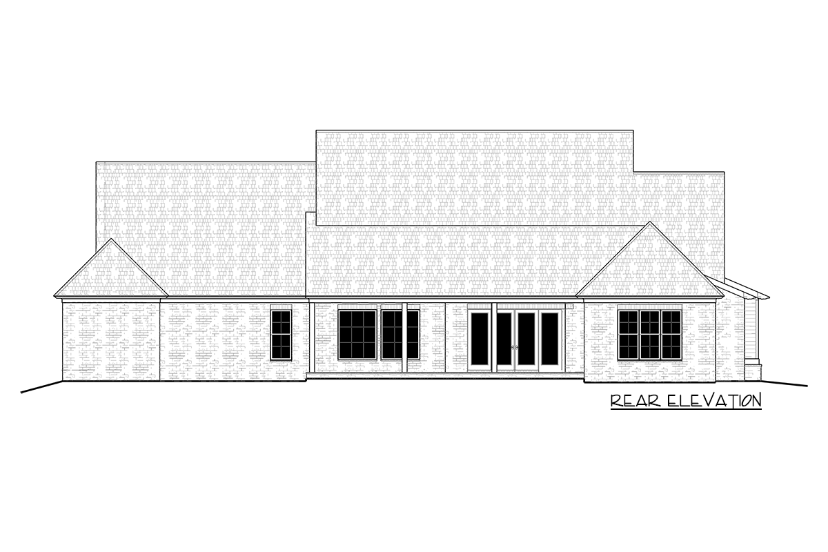 Plan 510221WDY: Transitional Farmhouse Plan with 3-Car Side-Load Garage - Image #7 - Acadian, Country, French Country, Louisiana-Style, Southern, Traditional, Transitional