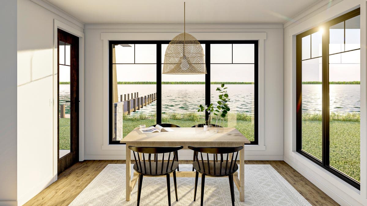 Plan 623094DJ: Lake House Plan with 2 Laundry Rooms and 2 Separate Garages - Image #6 - Country, Craftsman, New American, Transitional