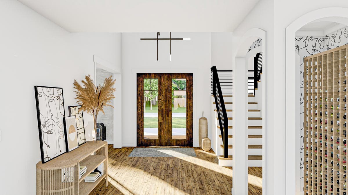 Plan 623094DJ: Lake House Plan with 2 Laundry Rooms and 2 Separate Garages - Image #7 - Country, Craftsman, New American, Transitional