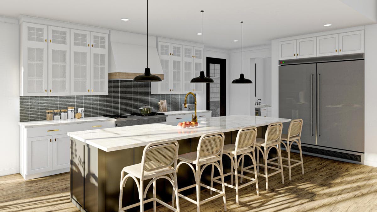 Plan 623094DJ: Lake House Plan with 2 Laundry Rooms and 2 Separate Garages - Image #9 - Country, Craftsman, New American, Transitional