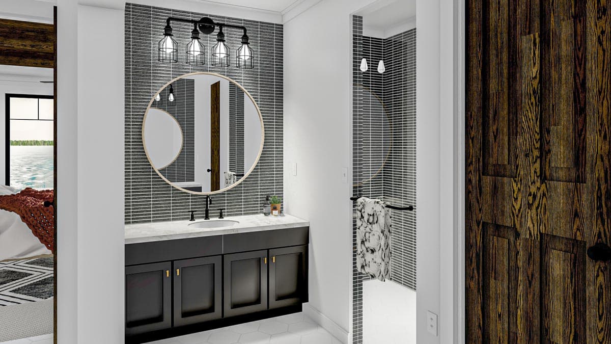 Plan 623094DJ: Lake House Plan with 2 Laundry Rooms and 2 Separate Garages - Image #13 - Country, Craftsman, New American, Transitional