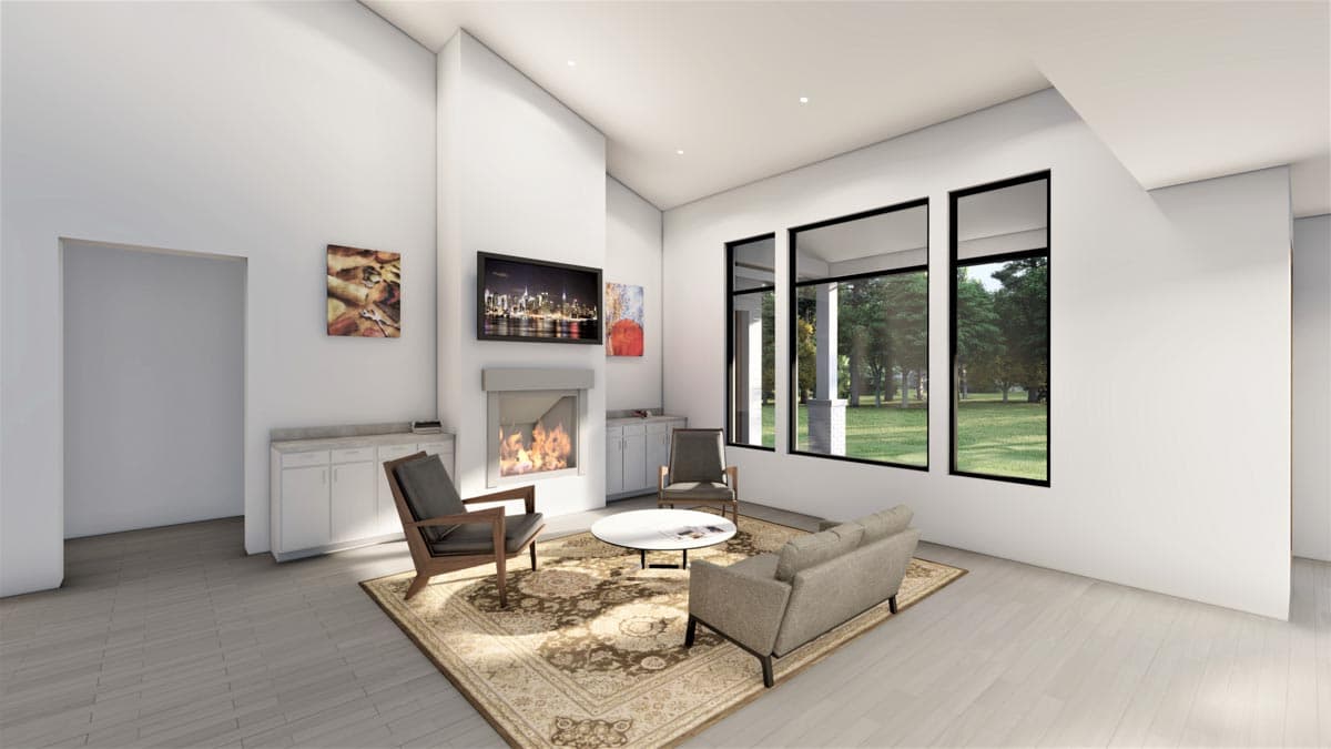 Plan 490021NAH: 2-Bed Farmhouse with Large Garage and Lower Level Expansion Potential - Image #8 - Country, Farmhouse, Modern Farmhouse, New American