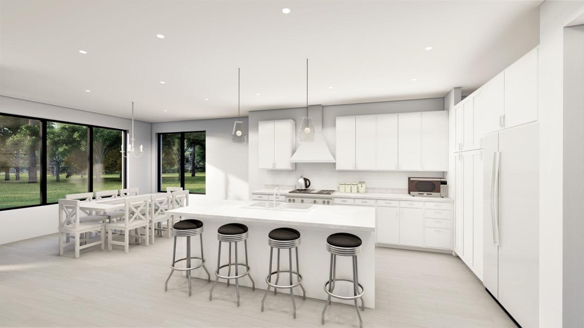 Plan 490021NAH: 2-Bed Farmhouse with Large Garage and Lower Level Expansion Potential - Image #9 - Country, Farmhouse, Modern Farmhouse, New American