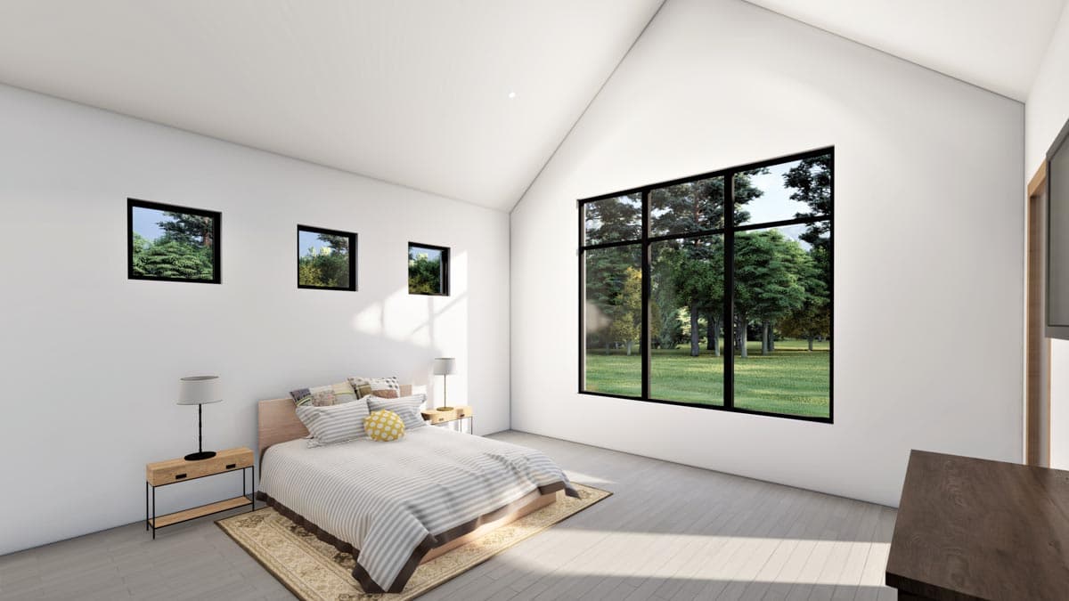 Plan 490021NAH: 2-Bed Farmhouse with Large Garage and Lower Level Expansion Potential - Image #10 - Country, Farmhouse, Modern Farmhouse, New American