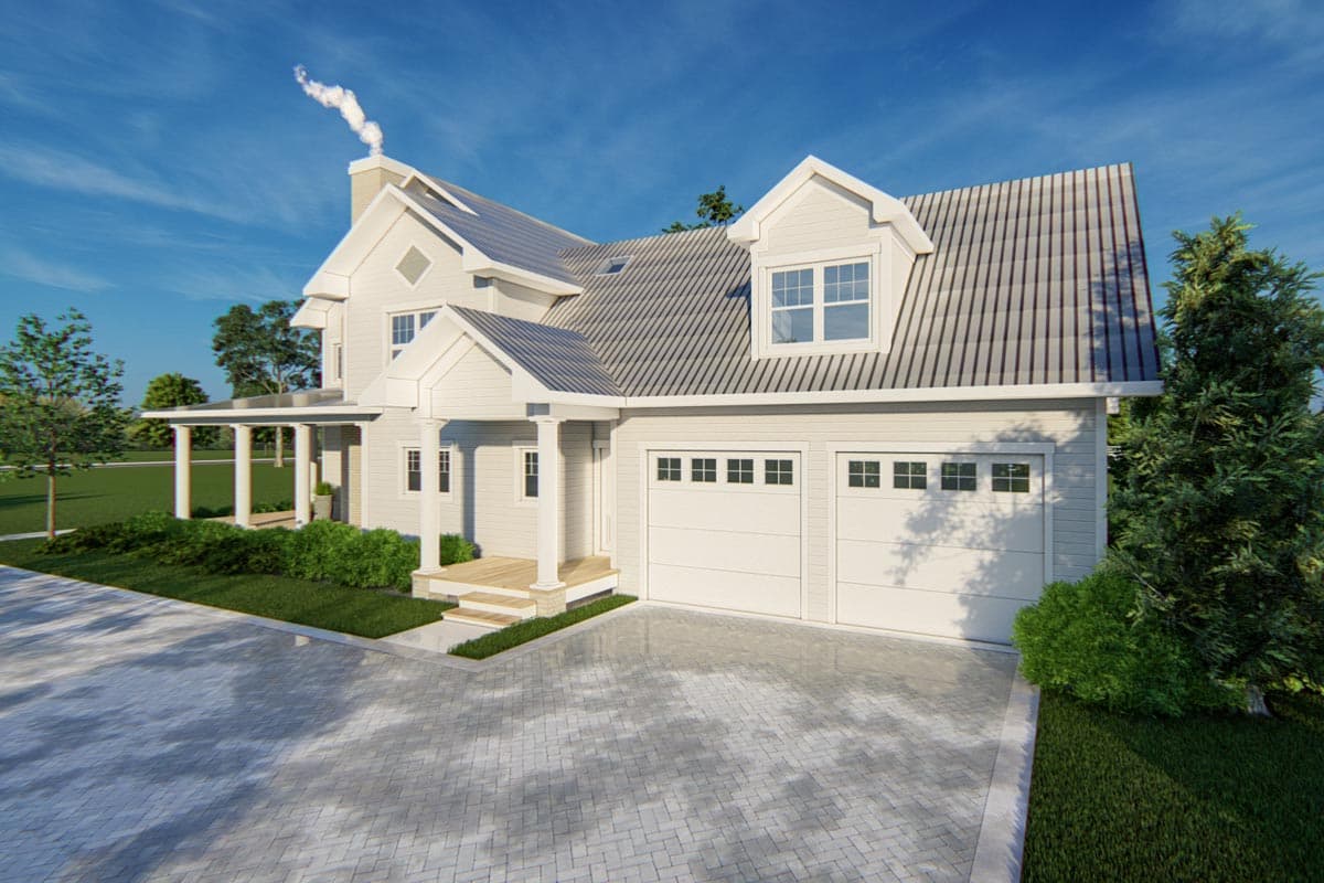 Plan 871019JEN: Family-friendly Farmhouse Plan with Wraparound Porch and Upstairs Bonus - Image #7 - Country, Farmhouse, Modern Farmhouse, New American, Traditional