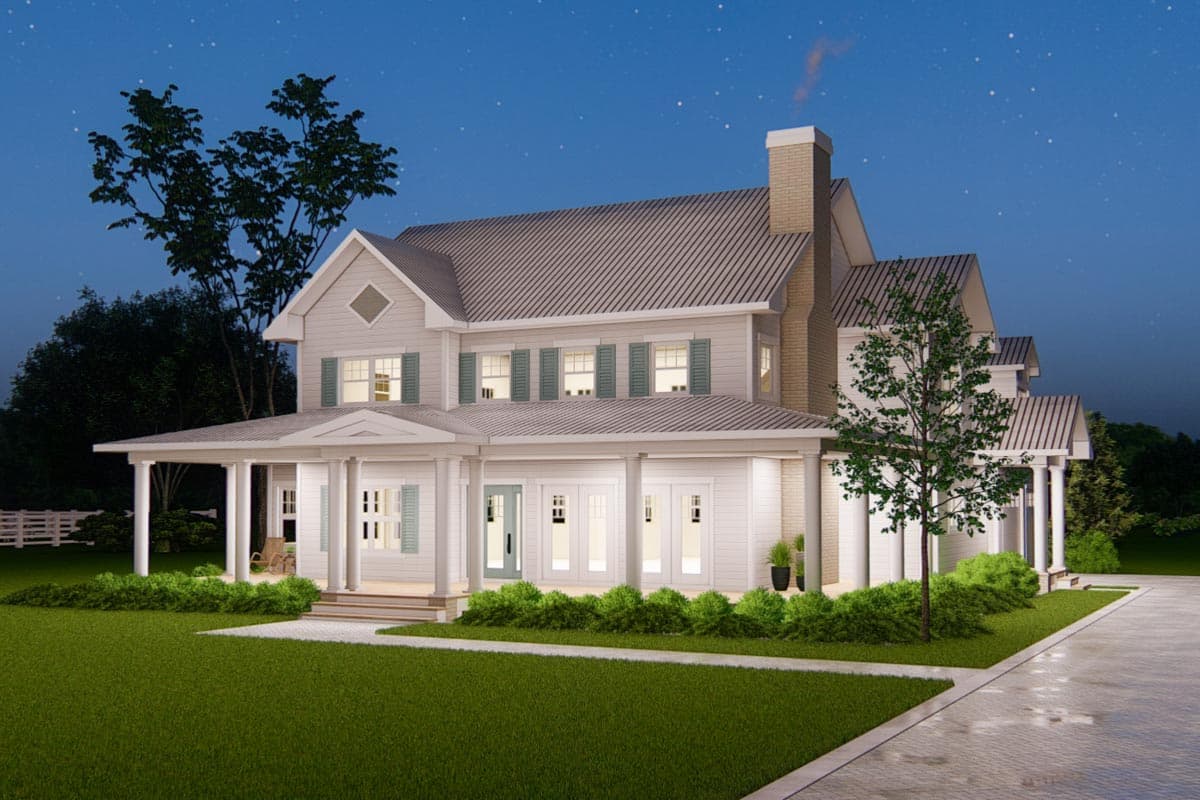 Plan 871019JEN: Family-friendly Farmhouse Plan with Wraparound Porch and Upstairs Bonus - Image #9 - Country, Farmhouse, Modern Farmhouse, New American, Traditional