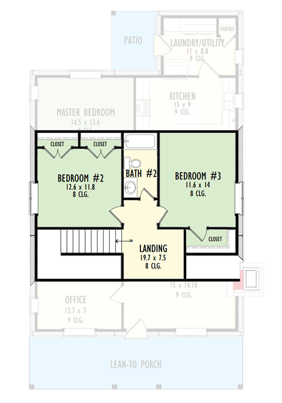 Plan 777005MTL: Country Cottage Plan with First Floor Master Bedroom - Floor Plan - 2nd Floor - Cabin, Cottage, Country, Mountain, Rustic, Vacation