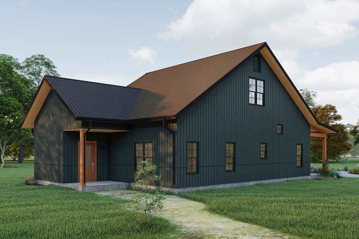 Plan 777005MTL: Country Cottage Plan with First Floor Master Bedroom - Image #5 - Cabin, Cottage, Country, Mountain, Rustic, Vacation