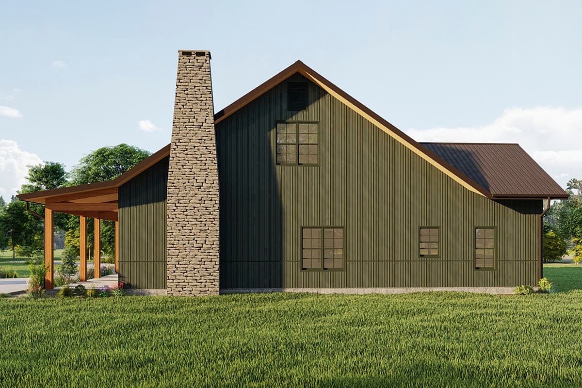 Plan 777005MTL: Country Cottage Plan with First Floor Master Bedroom - Image #8 - Cabin, Cottage, Country, Mountain, Rustic, Vacation