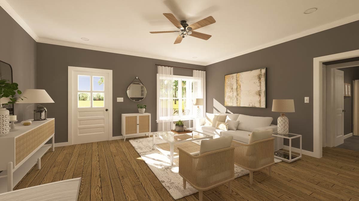 Plan 2543DH: New American Ranch with 3 Bedrooms and No Wasted Space - 1311 Sq Ft - Image #7 - Country, Craftsman, New American, Ranch