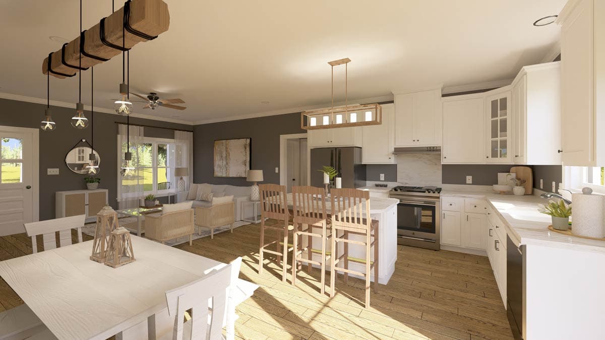 Plan 2543DH: New American Ranch with 3 Bedrooms and No Wasted Space - 1311 Sq Ft - Image #8 - Country, Craftsman, New American, Ranch