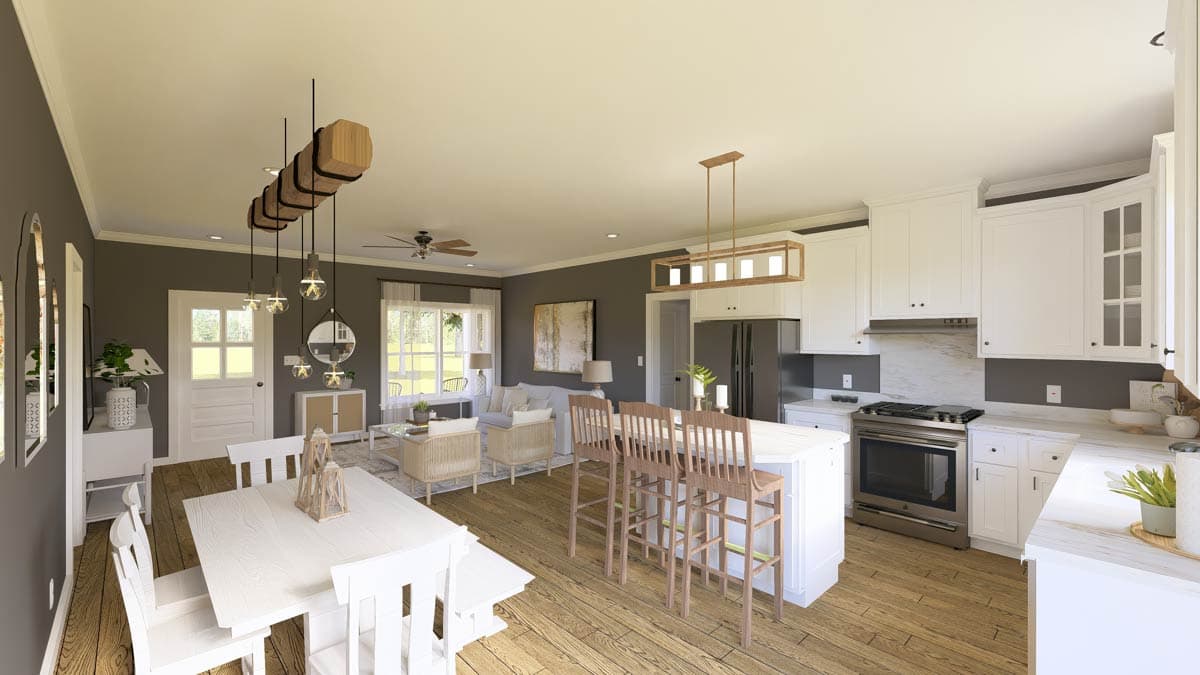 Plan 2543DH: New American Ranch with 3 Bedrooms and No Wasted Space - 1311 Sq Ft - Image #9 - Country, Craftsman, New American, Ranch