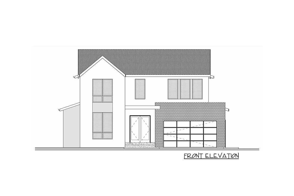 Plan 666153RAF: Contemporary 2-Story House Plan with Den and Main-level Guest Suite - Image #5 - Contemporary, Northwest, Transitional