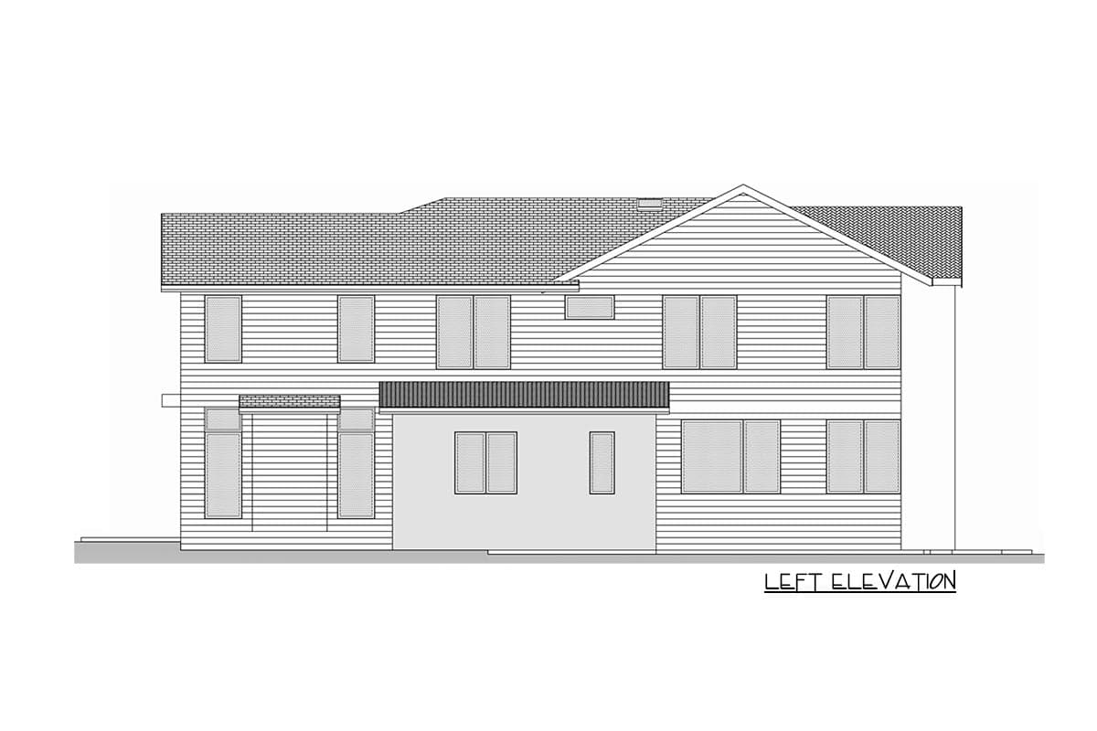 Plan 666153RAF: Contemporary 2-Story House Plan with Den and Main-level Guest Suite - Image #6 - Contemporary, Northwest, Transitional
