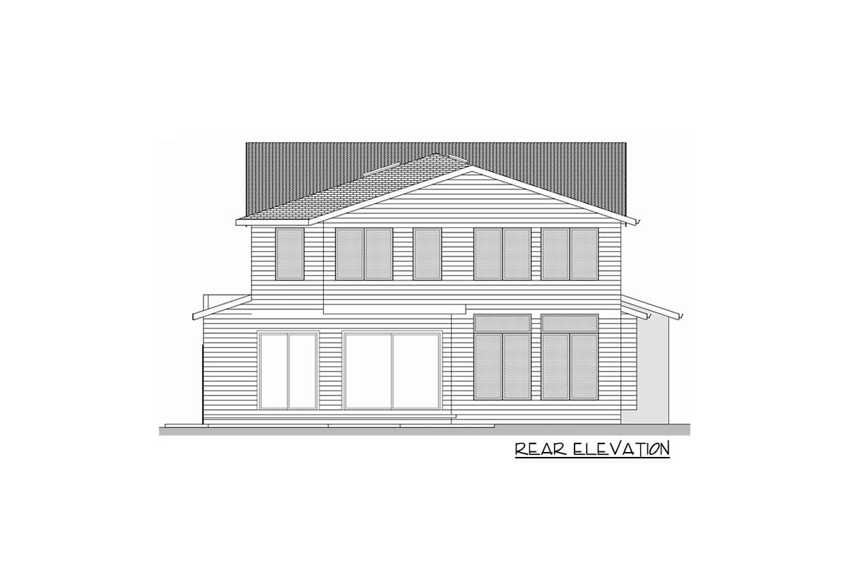 Plan 666153RAF: Contemporary 2-Story House Plan with Den and Main-level Guest Suite - Image #7 - Contemporary, Northwest, Transitional