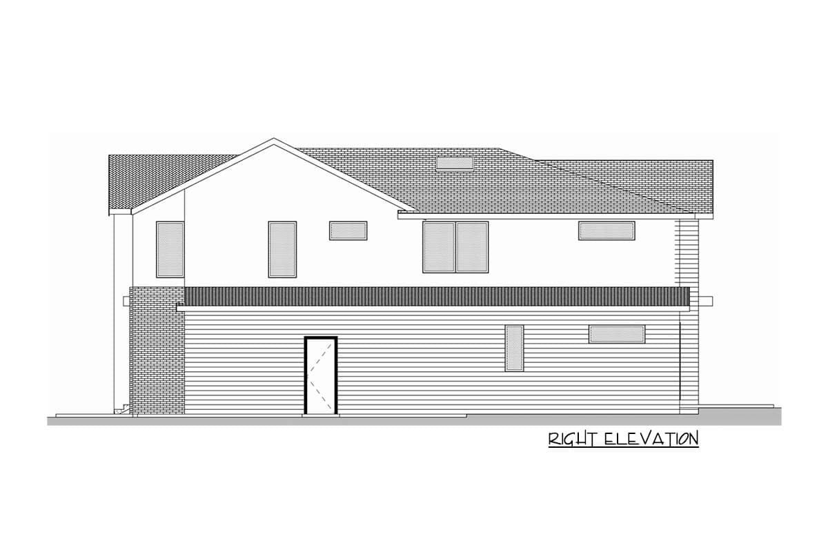 Plan 666153RAF: Contemporary 2-Story House Plan with Den and Main-level Guest Suite - Image #8 - Contemporary, Northwest, Transitional