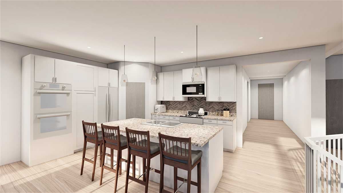 Plan 490024NAH: Rambler New American House Plan with Optional Finished Lower Level - Image #7 - New American, Traditional