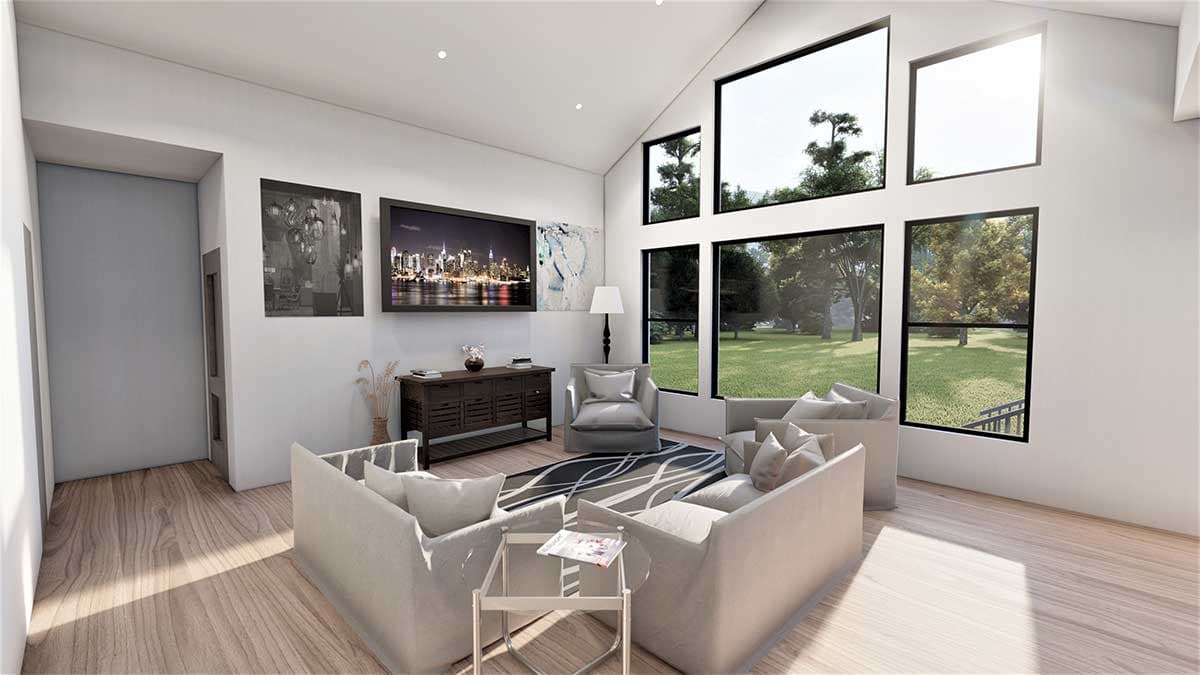 Plan 490024NAH: Rambler New American House Plan with Optional Finished Lower Level - Image #8 - New American, Traditional