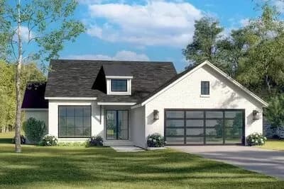 3-Bed Split Bedroom Transitional House Plan