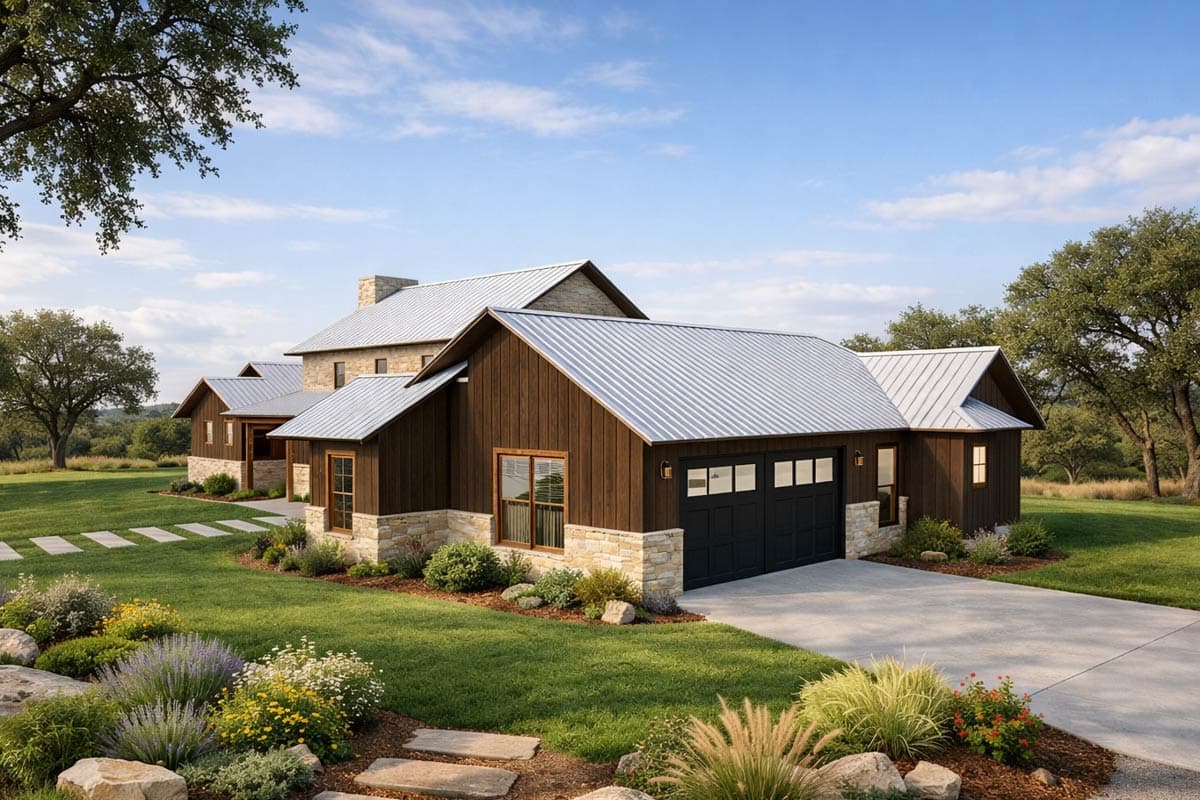 Plan 150014HRP: Modern Hill Country Farmhouse Plan with Clerestory Ceilings - Image #6 - Country, Farmhouse, Hill Country, Modern Farmhouse, New American, Rustic