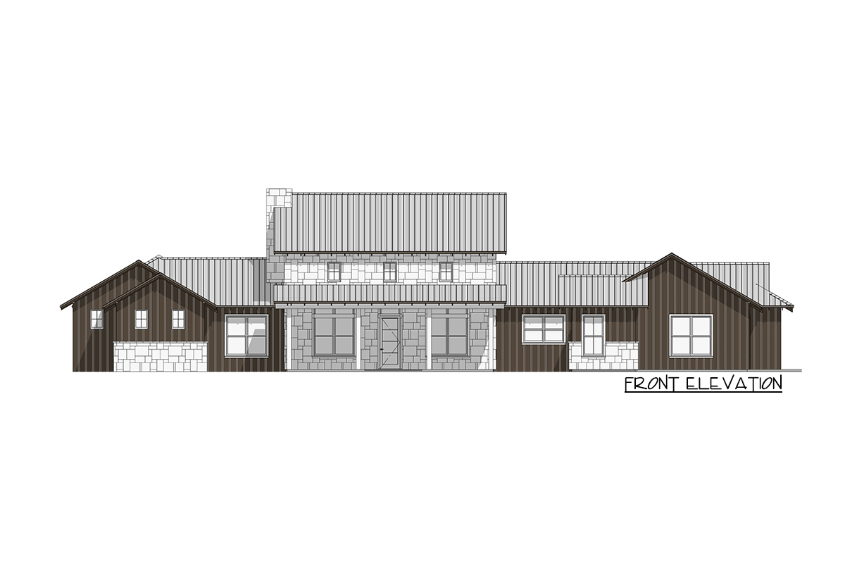 Plan 150014HRP: Modern Hill Country Farmhouse Plan with Clerestory Ceilings - Image #9 - Country, Farmhouse, Hill Country, Modern Farmhouse, New American, Rustic