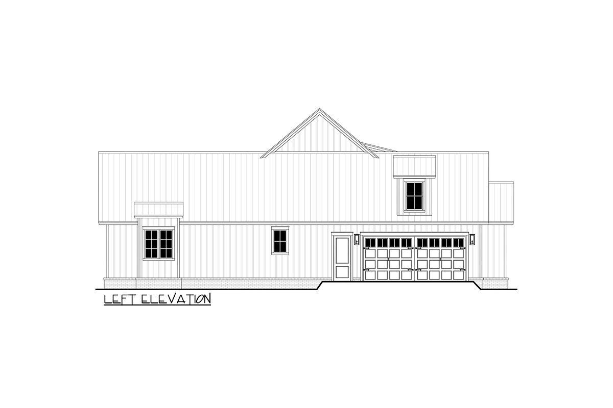 Plan 51908HZ: Three-bed Modern Farmhouse with Home Office and Bonus Room - Image #4 - Country, Farmhouse, Modern Farmhouse, Southern