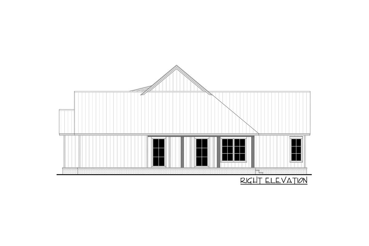 Plan 51908HZ: Three-bed Modern Farmhouse with Home Office and Bonus Room - Image #6 - Country, Farmhouse, Modern Farmhouse, Southern