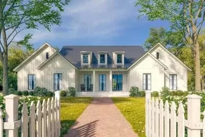 Three-bed Modern Farmhouse with Home Office and Bonus Room