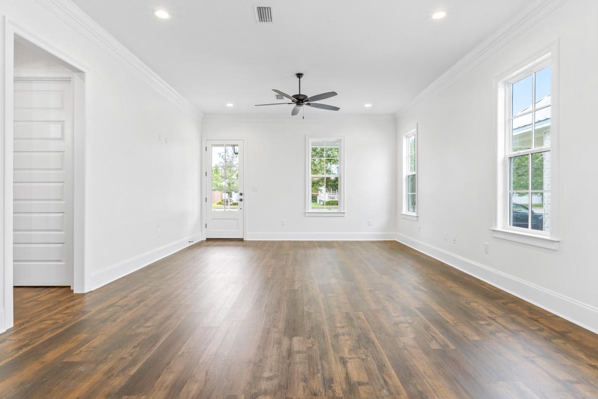 Plan 521014TTL: Narrow Southern Cottage with Rear Double Garage - Image #4 - Cottage, Country, Southern, Traditional