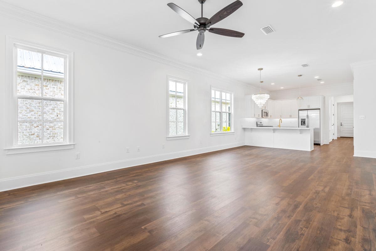 Plan 521014TTL: Narrow Southern Cottage with Rear Double Garage - Image #5 - Cottage, Country, Southern, Traditional