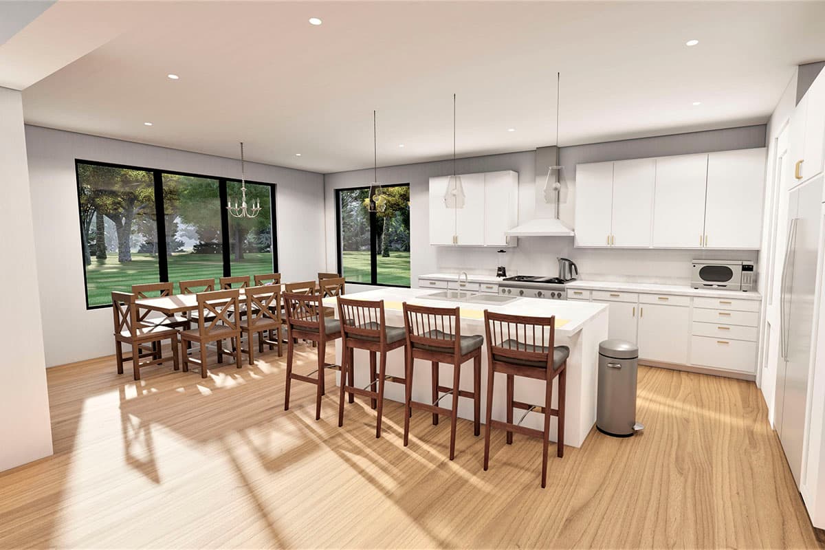 Plan 490025NAH: New American Home Plan with Finished Basement Option - Image #8 - Mountain, New American, Ranch, Transitional