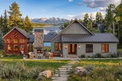 Contemporary Lake House Plan with Dogtrot Breezeway to Window-Filled Rec Room - 1773 Sq Ft