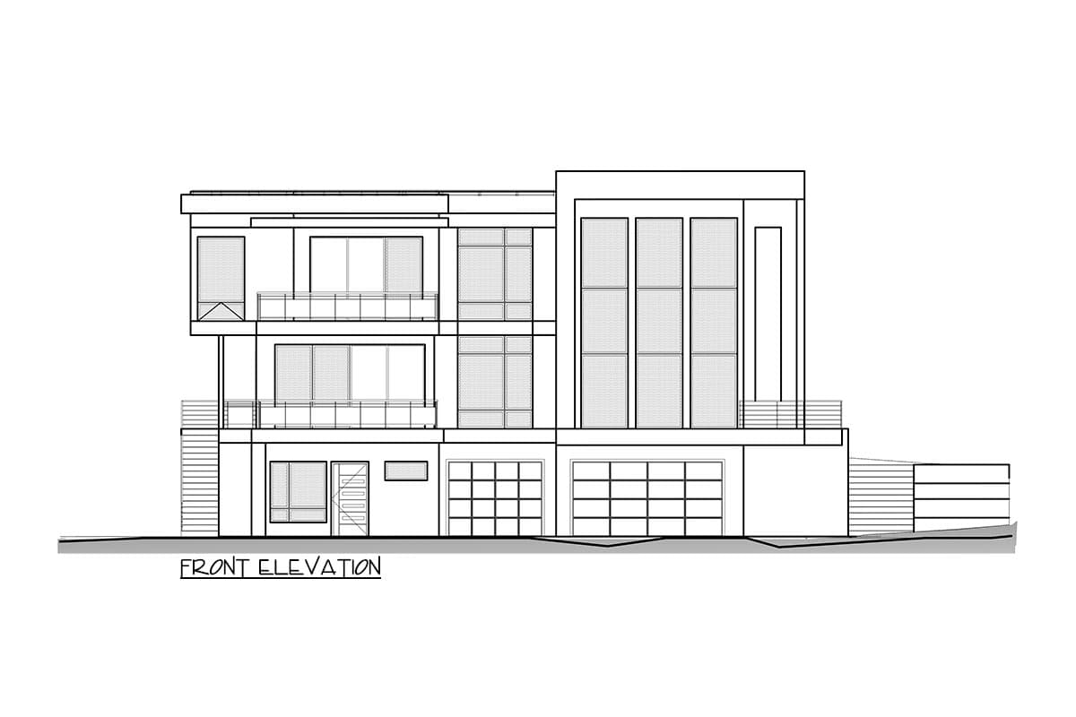 Plan 666159RAF: Modern Northwest Home Plan with Dramatic Foyer - Image #5 - Mid Century Modern, Modern, Northwest