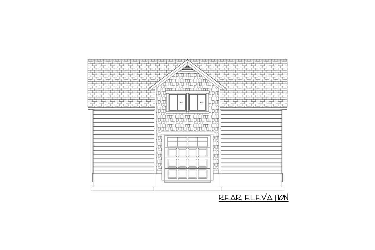 Plan 61279UT: Detached Garage with Drive-through RV Bay and Home Office Above - Image #14 - Mountain, New American, Traditional
