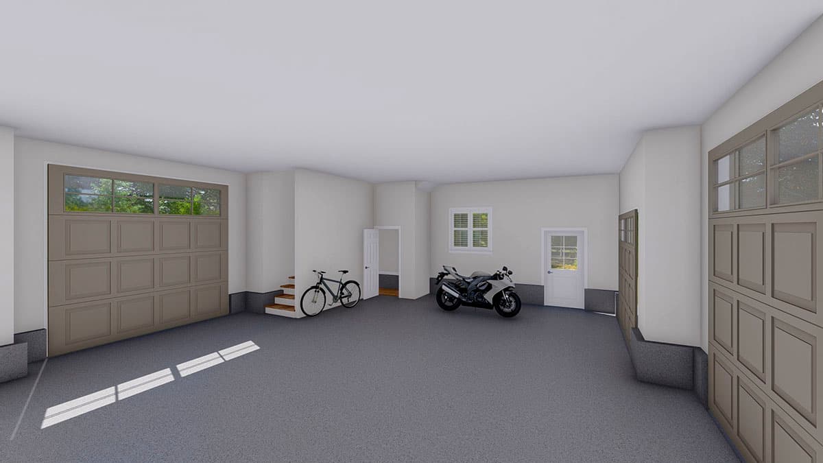 Plan 61279UT: Detached Garage with Drive-through RV Bay and Home Office Above - Image #7 - Mountain, New American, Traditional