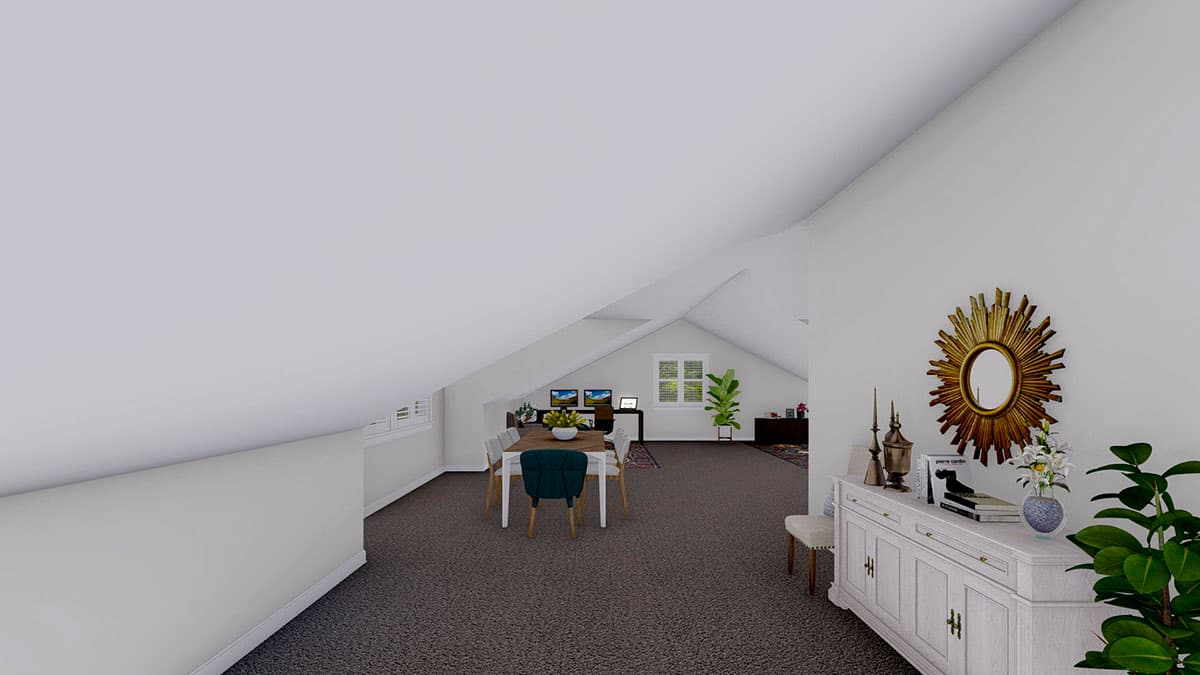 Plan 61279UT: Detached Garage with Drive-through RV Bay and Home Office Above - Image #8 - Mountain, New American, Traditional