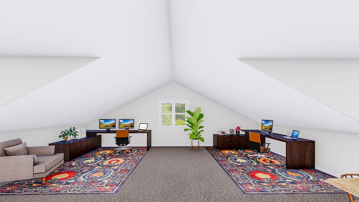 Plan 61279UT: Detached Garage with Drive-through RV Bay and Home Office Above - Image #10 - Mountain, New American, Traditional