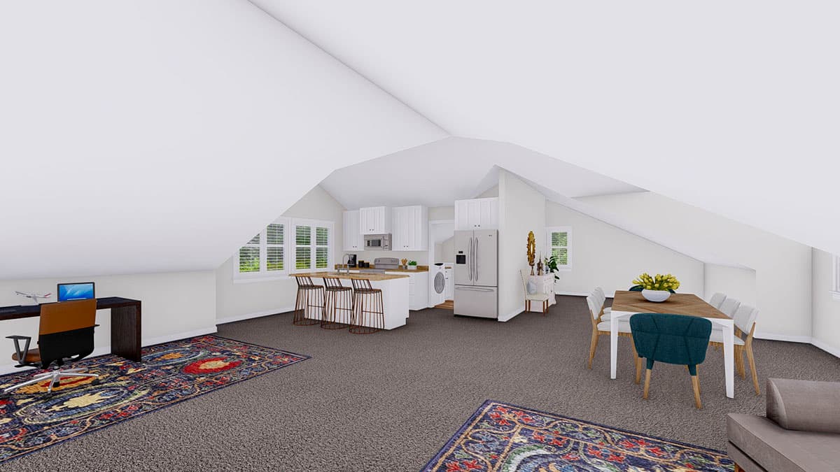 Plan 61279UT: Detached Garage with Drive-through RV Bay and Home Office Above - Image #11 - Mountain, New American, Traditional