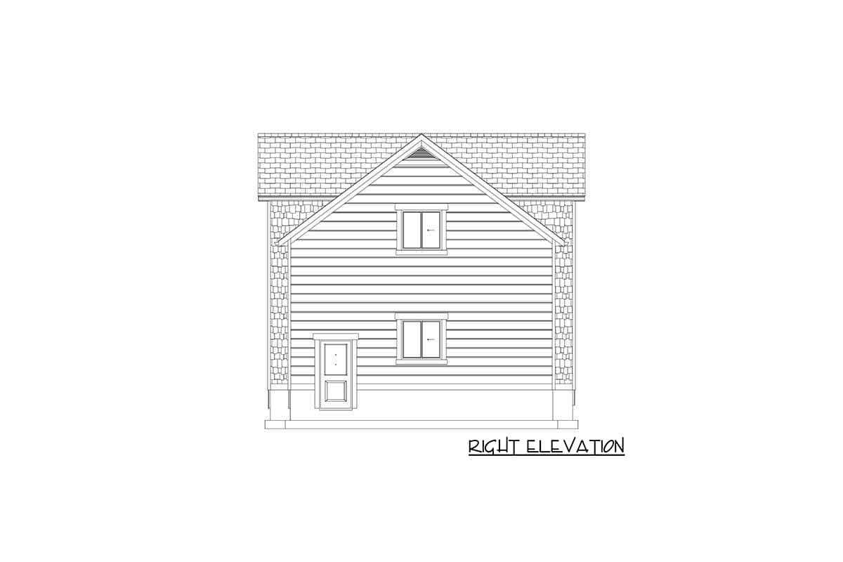 Plan 61279UT: Detached Garage with Drive-through RV Bay and Home Office Above - Image #15 - Mountain, New American, Traditional