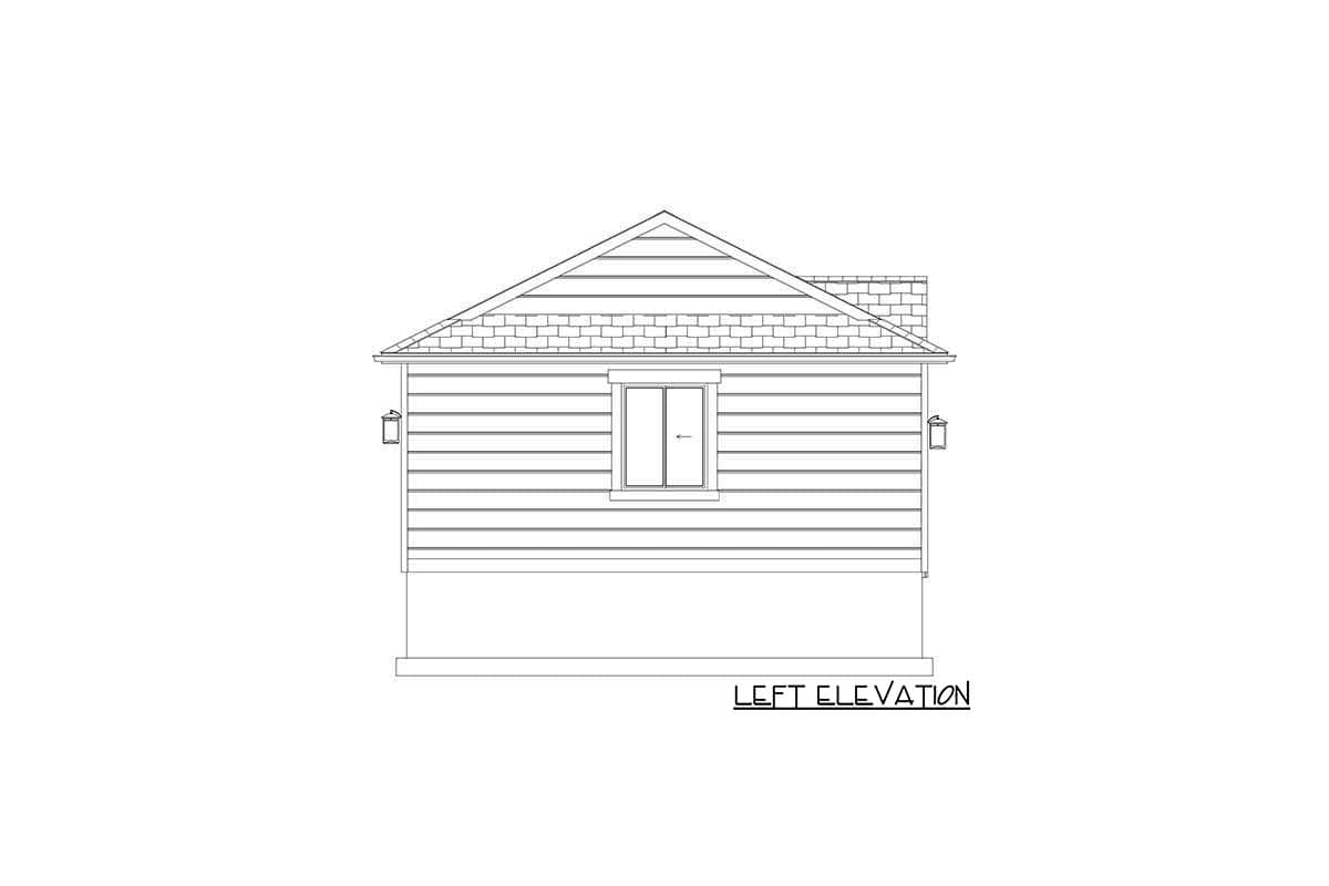 Plan 61281UT: Detached 2-car Garage with Home Office - Image #9 - Traditional