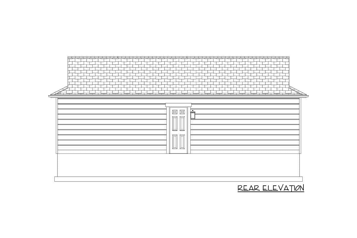 Plan 61281UT: Detached 2-car Garage with Home Office - Image #10 - Traditional